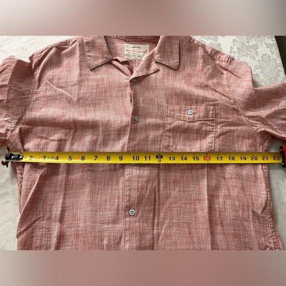 Weatherproof Vintage Shirt Mens Large Red Button Up Cotton Casual Dad - Picture 8 of 8